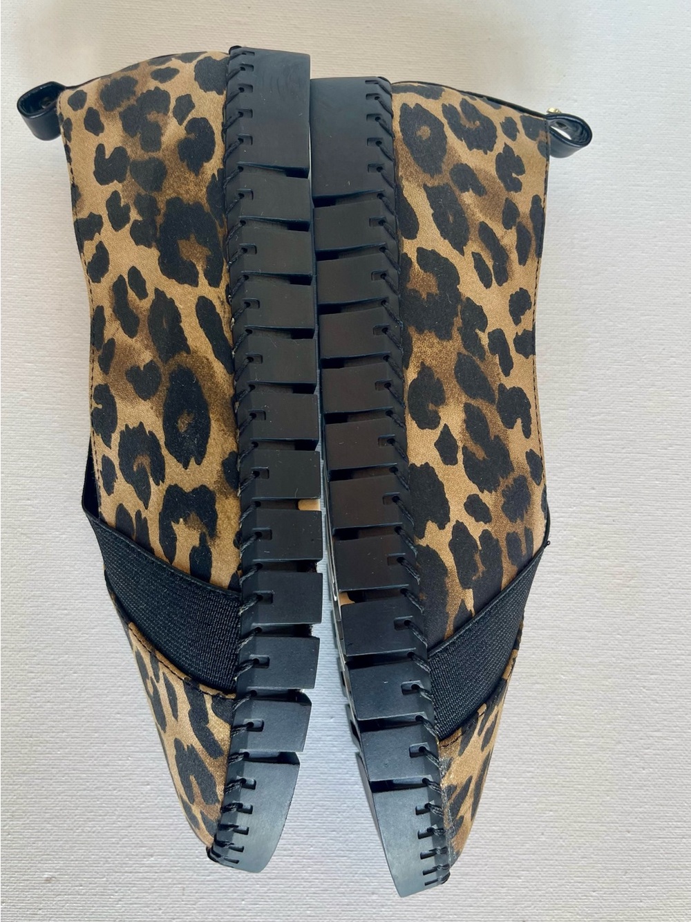 NEW J. RENEE DARVINA LEOPARD PRINT SLIP ON 1 INCH PLATFORM SNEAKER WOMENS SZ 6M - Picture 10 of 15